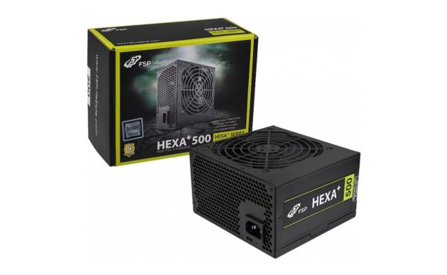 FSP HEXA+ H2-500 500W 80+  ATX Power Supply Black