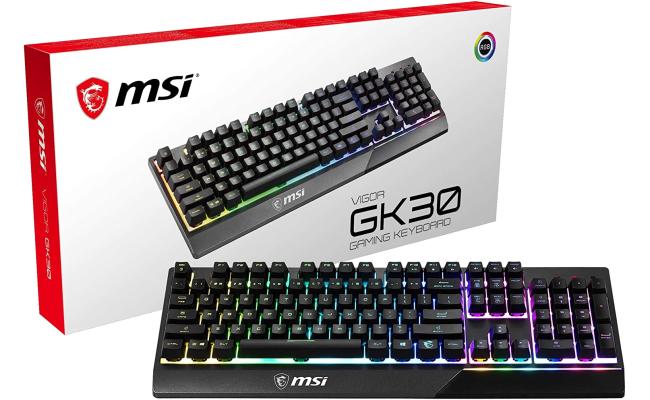 MSI Vigor GK30 RGB Anti-Ghosting Waterproof Mechanical Feel Arabic & English