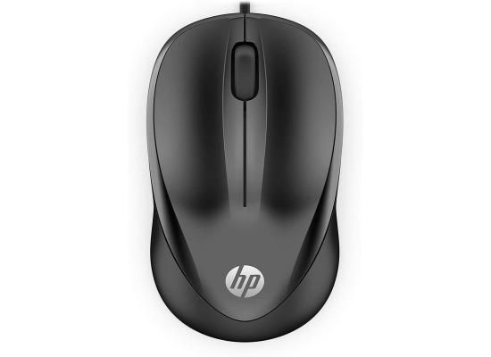 HP 1000 Wired Optical Mouse with 3 Buttons and 1000 DPI - Black