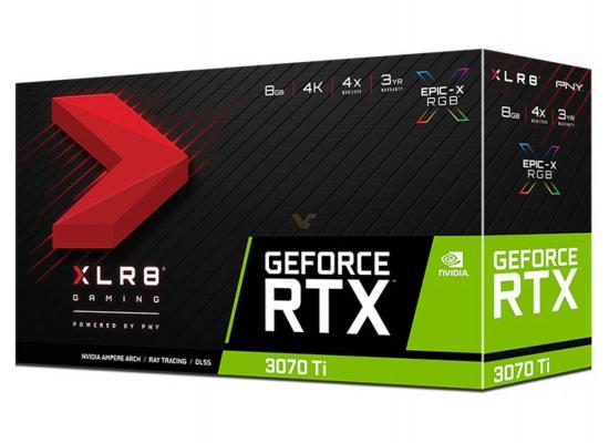 PNY GeForce RTX 3070 Ti 8GB XLR8 REVEL EPIC-X RGB Triple Fan