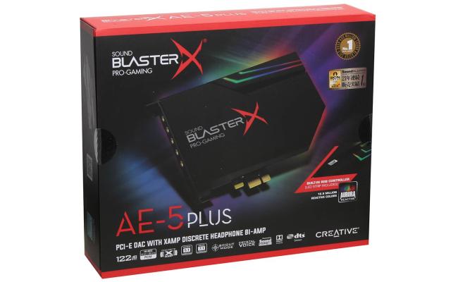 Creative Sound BlasterX AE-5 Plus 32-bit 384 KHz PCI-e Interface Sound Card