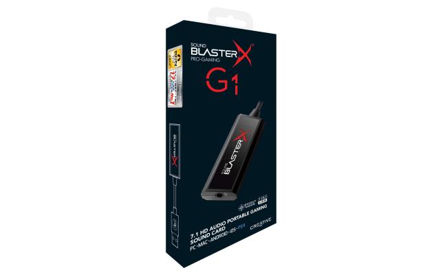 Creative Sound BlasterX G1 7.1 USB Gaming DAC & Sound Card
