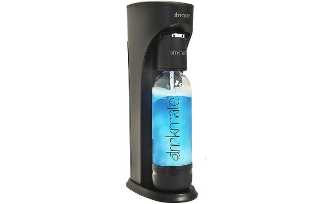 DrinkMate Water & Soda Machine, Carbonates Any Drink , Cylinder Included - Black