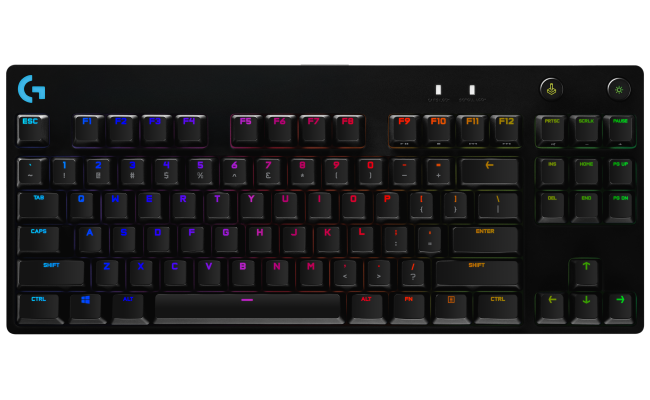 Logitech G Pro Mechanical Gaming Keyboard Backlit Keys Romer-G Clicky