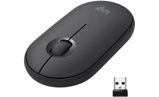 Logitech M350 Portable Wireless Mouse & Bluetooth - Graphite Logitech M350 Portable Wireless Mouse & Bluetooth - Graphite