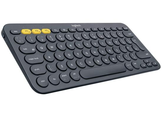 Logitech K380 Multi-Device Bluetooth Keyboard up to 3 Devices Arabic / English Layout – Dark Grey