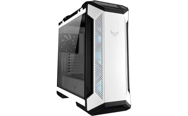 ASUS TUF GT501 Tempered Glass RGB PC Gaming Case , White Edition