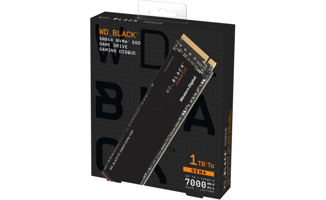WD BLACK SN850 NVMe M.2 1TB PCI-Express 4.0 x4 3D NAND SSD