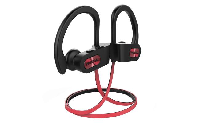 Mpow Flame IPX7 Waterproof Bluetooth V5.0 with Noise Canceling Mic HiFi Stereo , Red