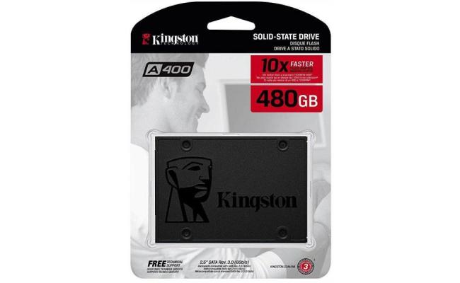 Kingston 480GB A400 SATA 3 2.5" Internal SSD - HDD Replacement for Increase Performance