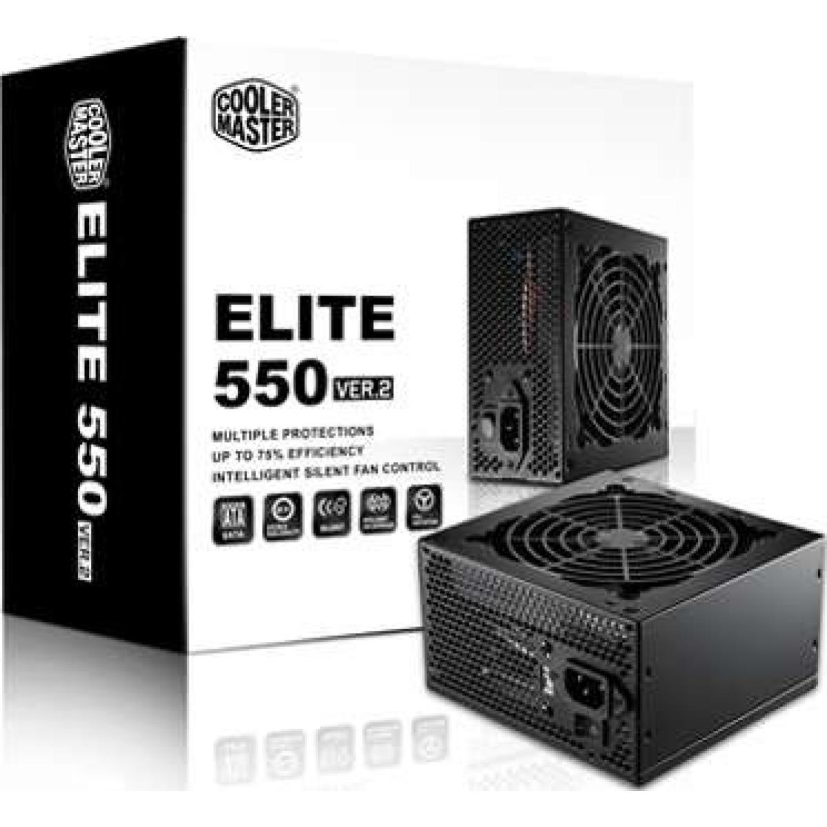 Cooler Master Elite V2 550W LongLasting Power Supply RS550PCARN1
