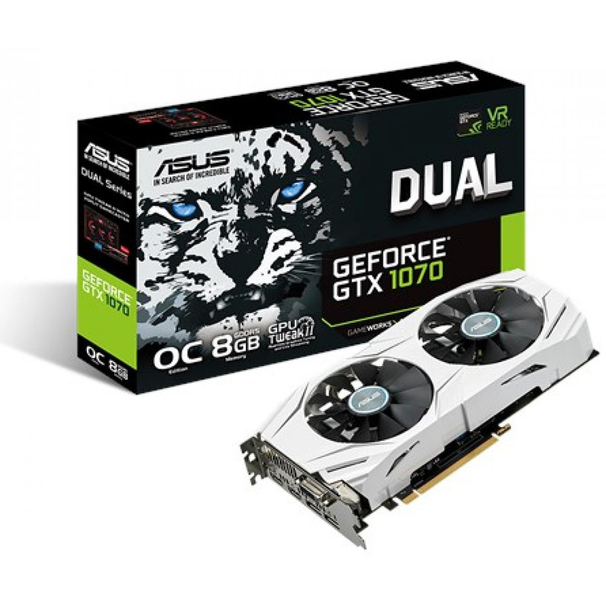 Asus NVIDIA Dual GeForce GTX 1070 OC 8GB GDDR5 | DUAL-GTX1070-O8G | City Center For Computers
