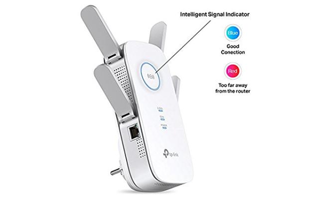 TP-Link RE650 AC2600 WiFi Extender Up to 2600Mbps Dual Band WiFi Range Extender Gigabit port Internet Booster, Repeater, Access Point 4x4 MU-MIMO TP-Link RE650 AC2600 WiFi Extender Up to 2600Mbps Dual Band WiFi Range Extender Gigabit port Internet Booster, Repeater, Access Point 4x4 MU-MIMO