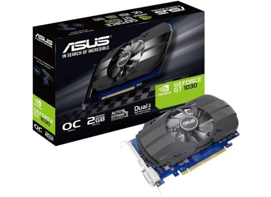 Asus Nvidia GeForce GT 1030 2GB Phoenix Fan OC Edition HDMI DVI Graphics Card