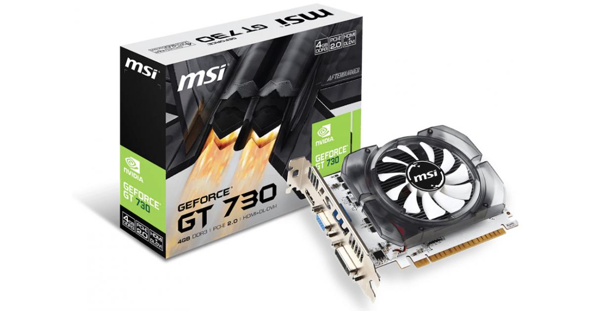 Msi geforce gt 730 4gb обзор