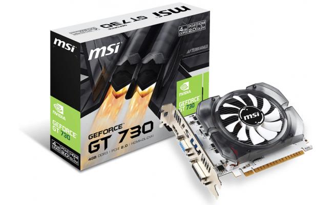 Msi geforce gt 730 4gb обзор