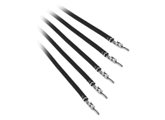 BitFenix Alchemy 2.0 5x 40cm Sleeved PSU Cable (Black) 