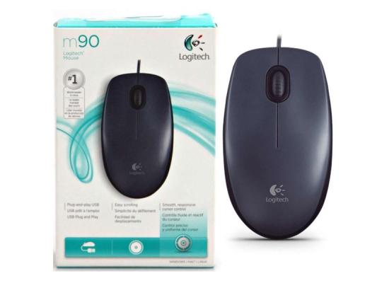 Logitech Wired Optical Mouse M90 USB 2.0 - Black