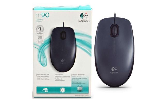 Logitech Wired Optical Mouse M90 USB 2.0 - Black