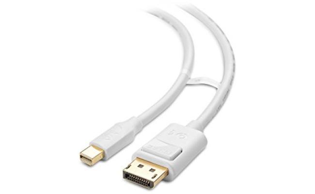VCOM 6.6ft DisplayPort Male to Mini DisplayPort Male Cable