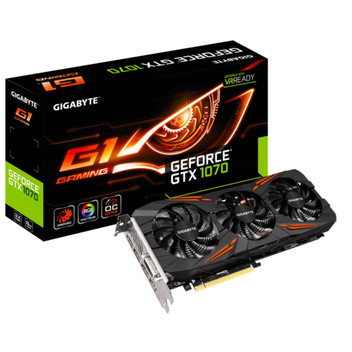 GIGABYTE NVIDIA GeForce GTX 1070 G1 Gaming OC 8GB | GV-N1070G1 GAMING ...
