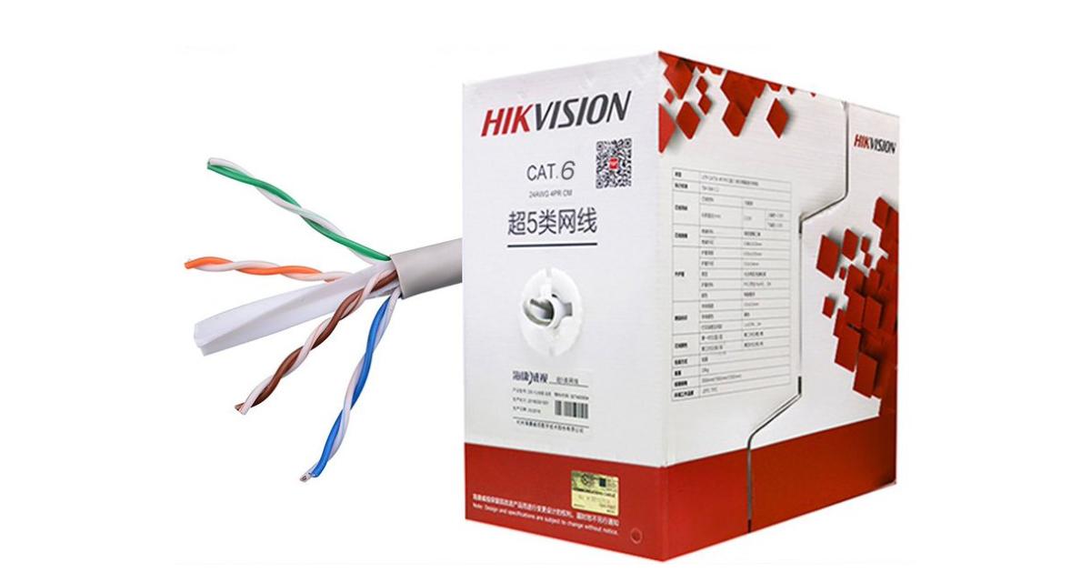 HIKVISION CAT6 UTP CABLE 305M 23AWG PVC DS1LN6UU City Center For