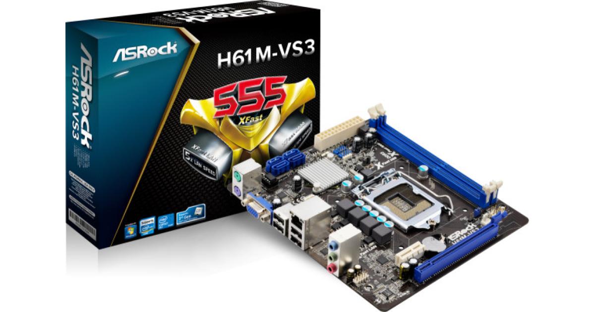 Asrock h61m vs не видит видеокарту