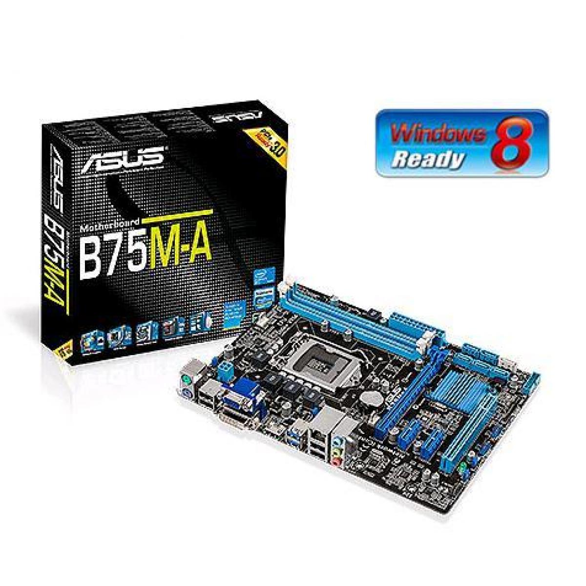 Плата b75m plus. ASUS b75m lga1155. B75 ASUS b75m-a. B75m-a lga1155. Материнская плата b75m.