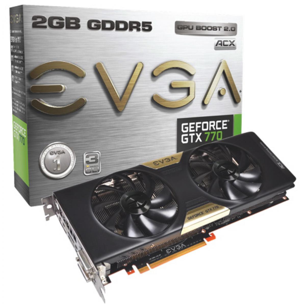 EVGA NVIDIA GeForce GTX 770 2GB GDDR5 w/ ACX Cooler | 02G-P4-2773-KR ...