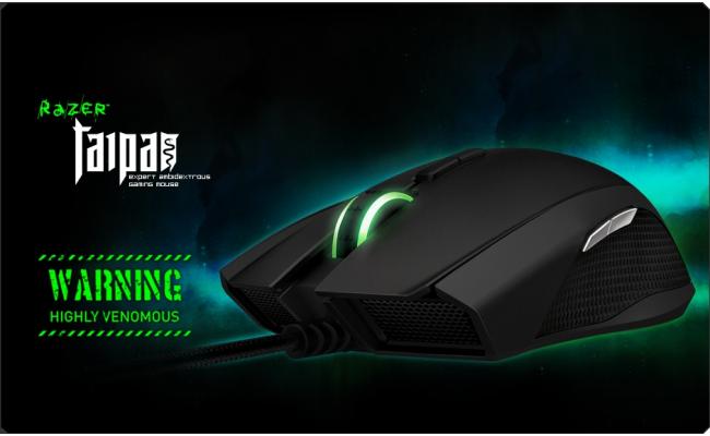 Razer Taipan Expert Ambidextrous USB Wired Gaming Mouse (Black)