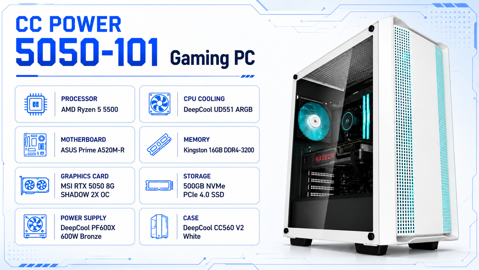 CC POWER 5050-101 Gaming PC overview
