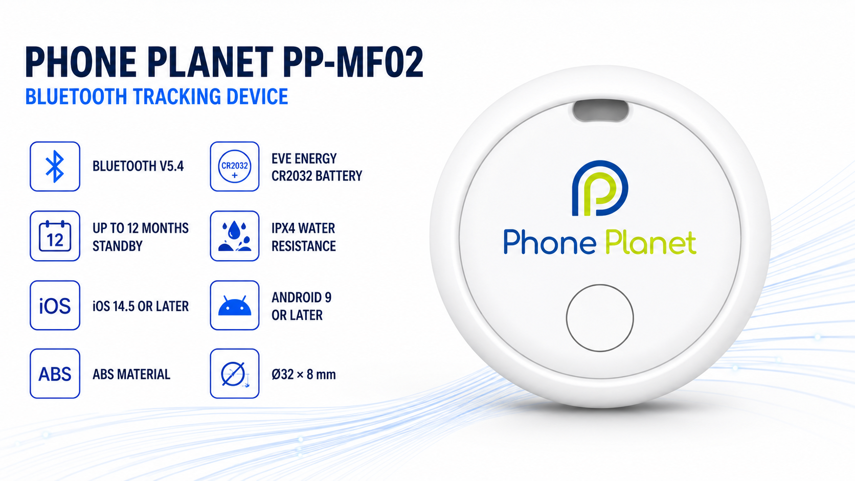 Phone Planet PP-MF02 Bluetooth Tracking Device Overview
