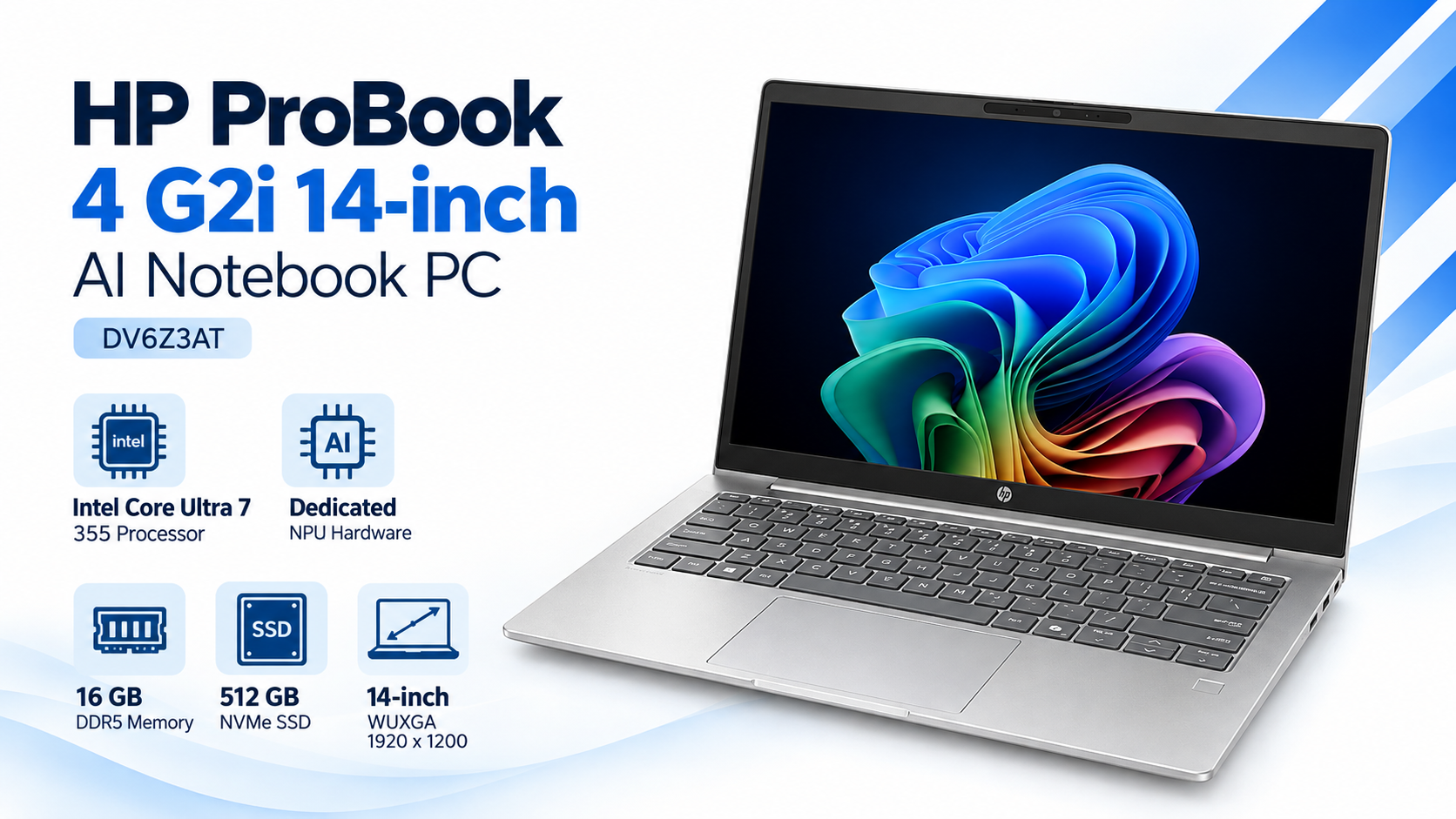 HP ProBook 4 G2i 16-inch Next Gen AI PC Core Ultra 7 355 16GB 512GB Overview