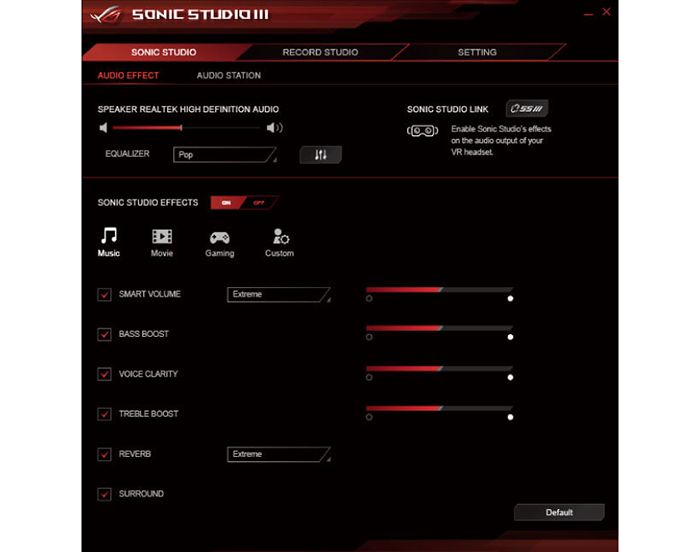 ROG Sonic Studio 3 Audio